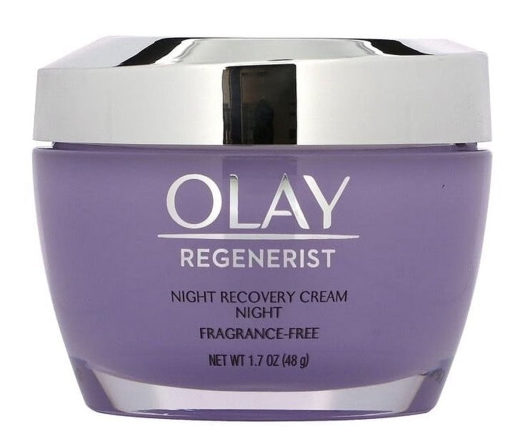 Olay Regenerist Night Recovery Cream - Fragrance-Free Hydrating Moisturizer 1.7 oz