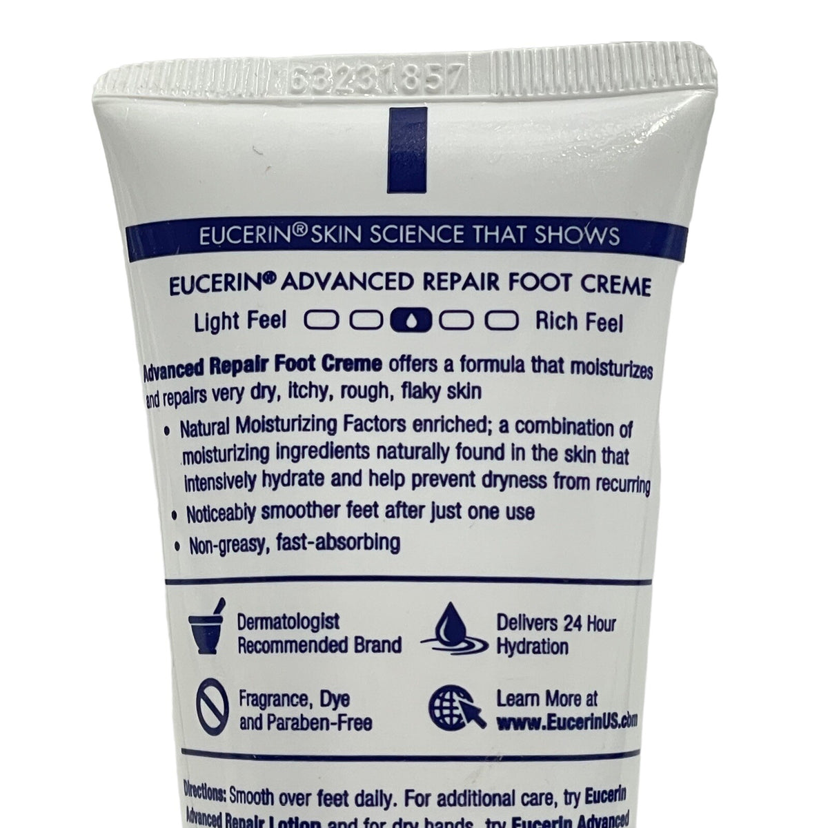 Eucerin Advanced Repair Hand & Foot Cream Set Fragrance-Free 2.7 oz & 3 oz