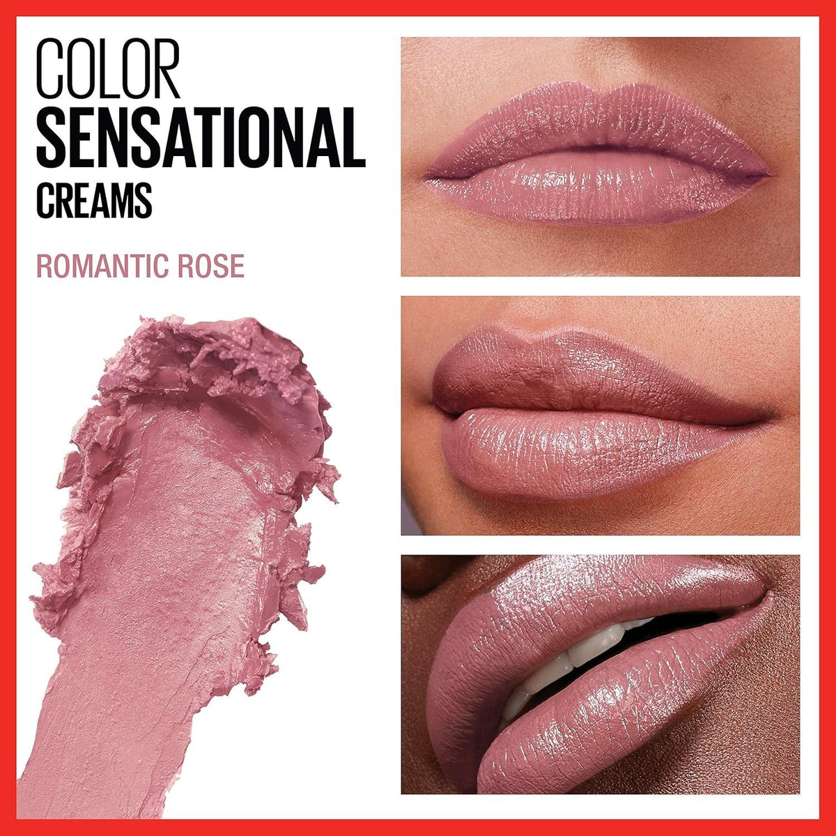 Hydrating Lipstick in Romantic Rose - Creamy Finish, Nourishing & Highly Pigmented