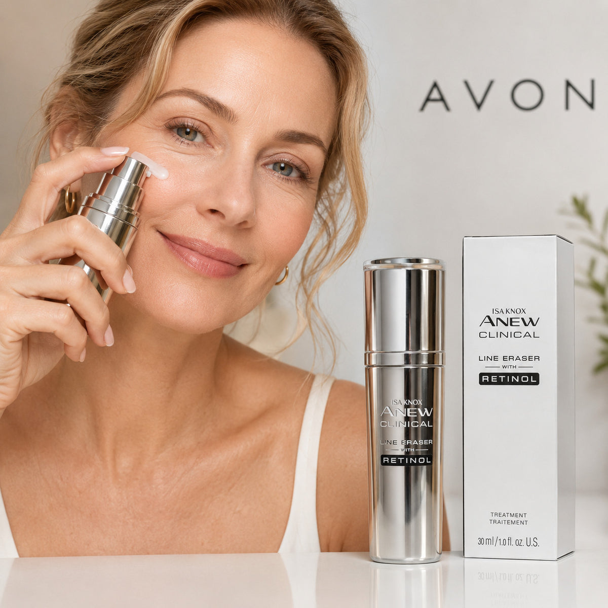 Avon Isa Knox Anew Clinical Line Eraser Retinol Treatment 1 oz 04/27