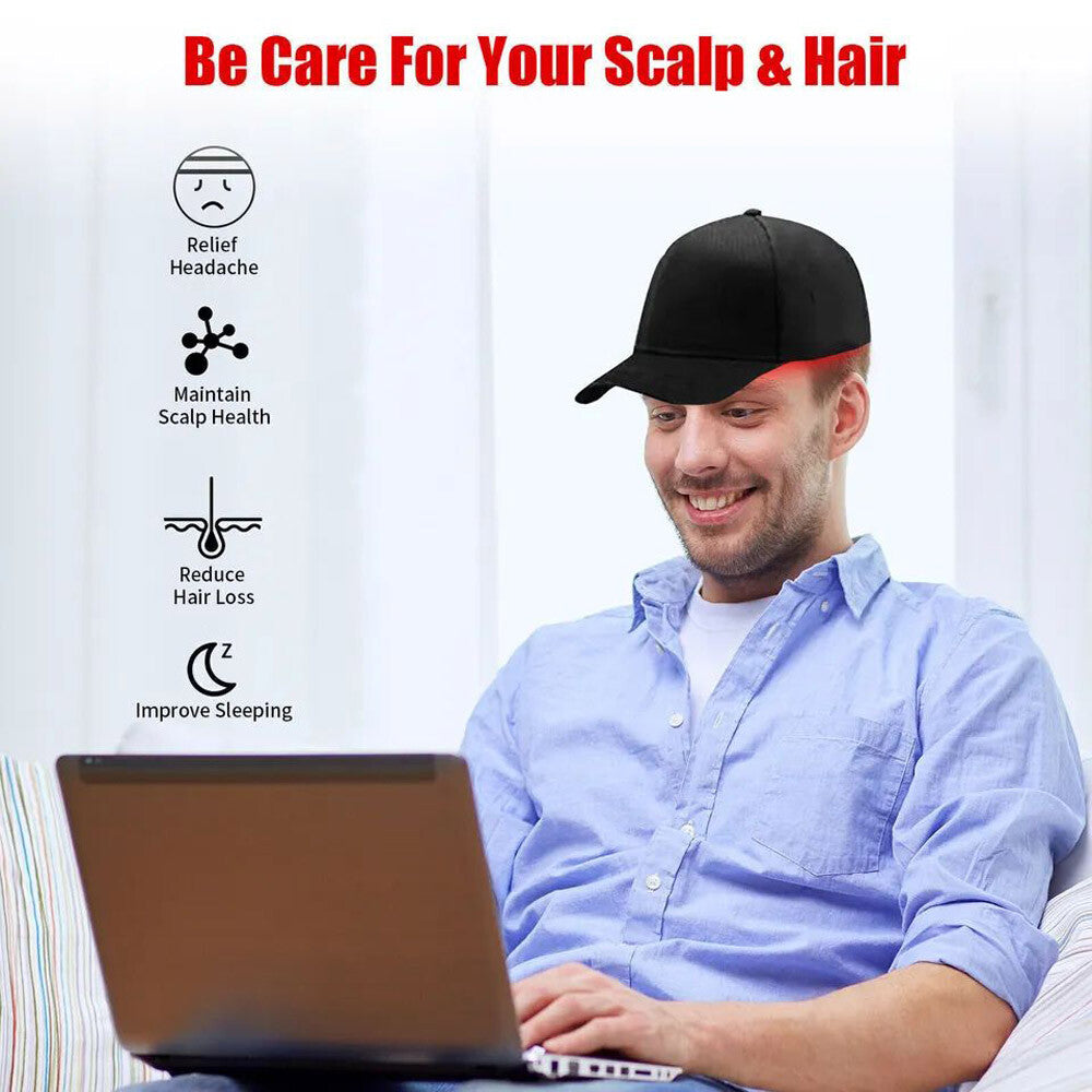 650nm Red LED Light Therapy Hat for Hair Growth