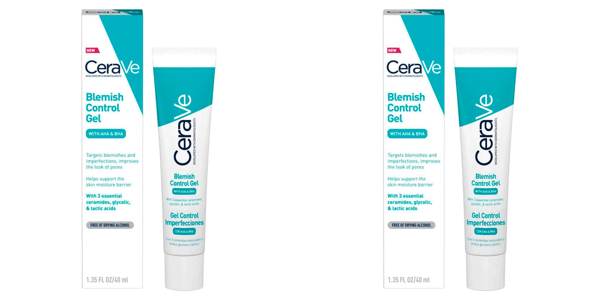CeraVe AHA BHA Gel Duo - Blemish Control Facial Treatment 2 x 1.35oz