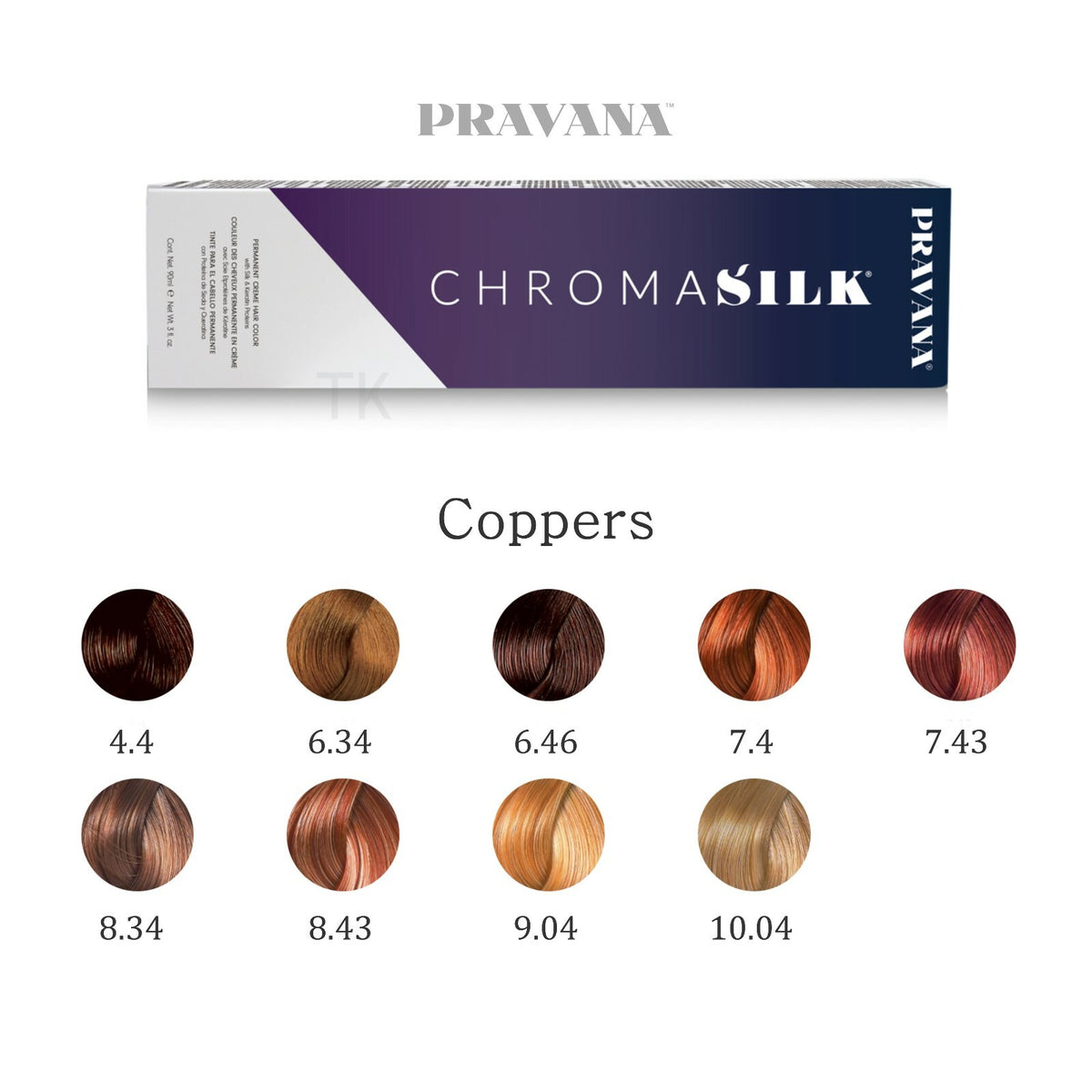 PRAVANA CHROMASILK Permanent Creme Hair Color 3oz