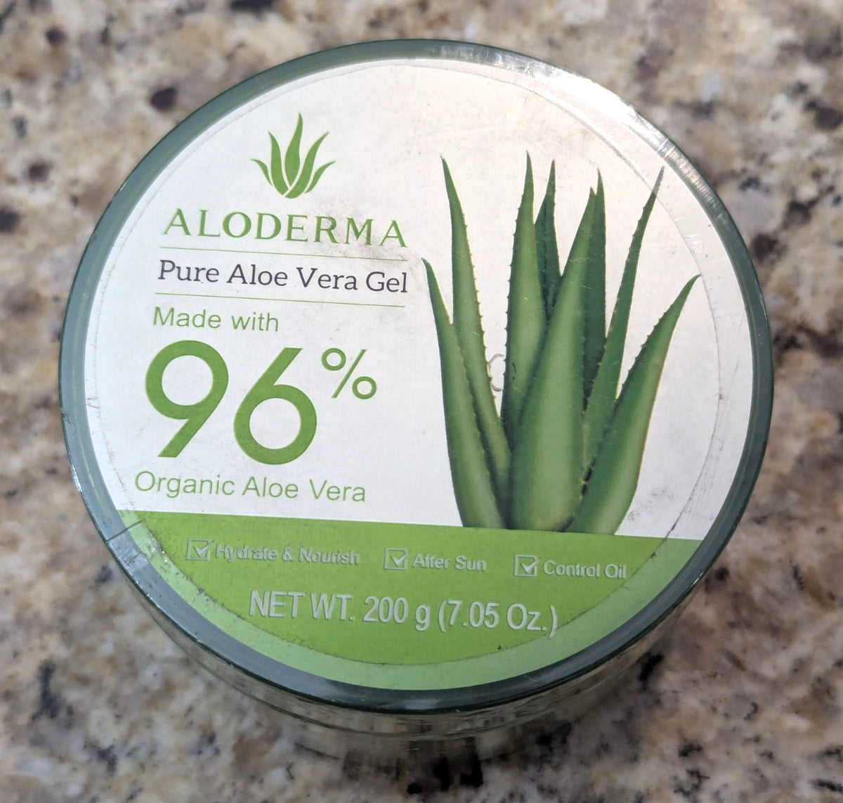 Pure Aloe Vera Gel 96% Organic - 7.05 oz