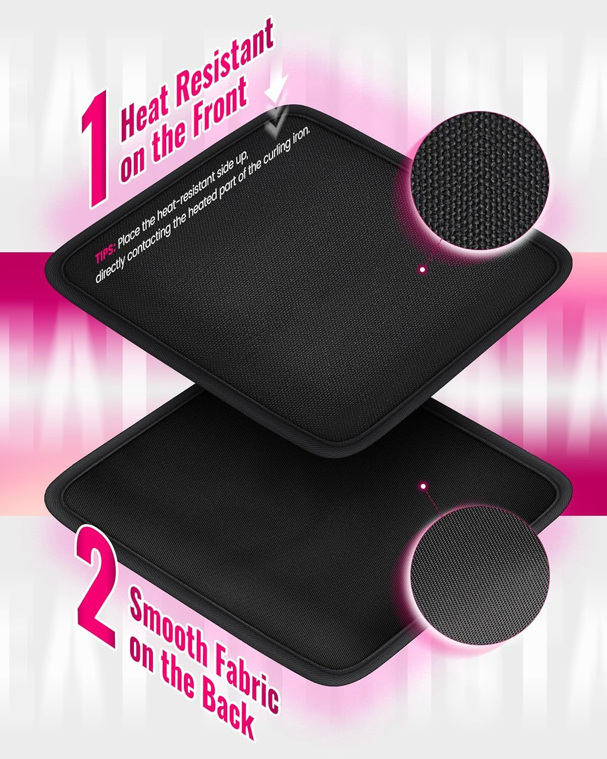 Travel Hair Tool Organizer Bag with Heat Resistant Mat for Shark Flexstyle