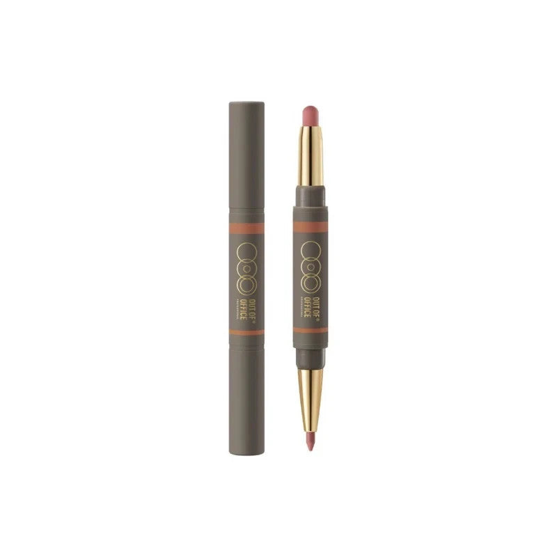 Dual-Ended Lip Liner and Lipstick Set - Creamy Apricot, Out of Office