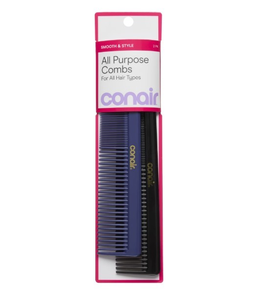 6 Pack Hair Combs for Styling and Detangling - Compact & Durable