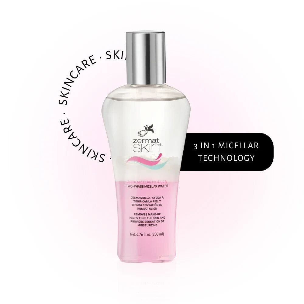 Micellar Water 3-in-1 Makeup Remover & Toner – Hydrating Facial Cleanser, 6.76 Fl Oz