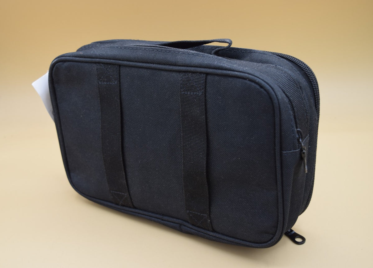 Travel Organizer Bag with Zippered Compartments for Brushes and Toiletries