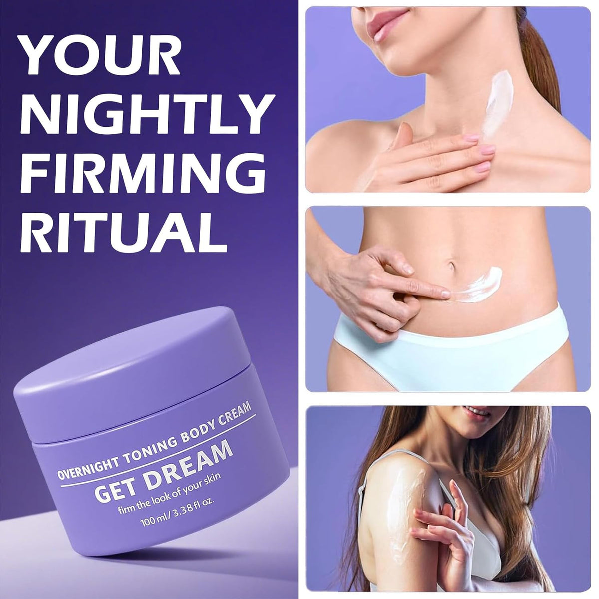 Overnight Firming Body Cream - 100ml Toning Whip