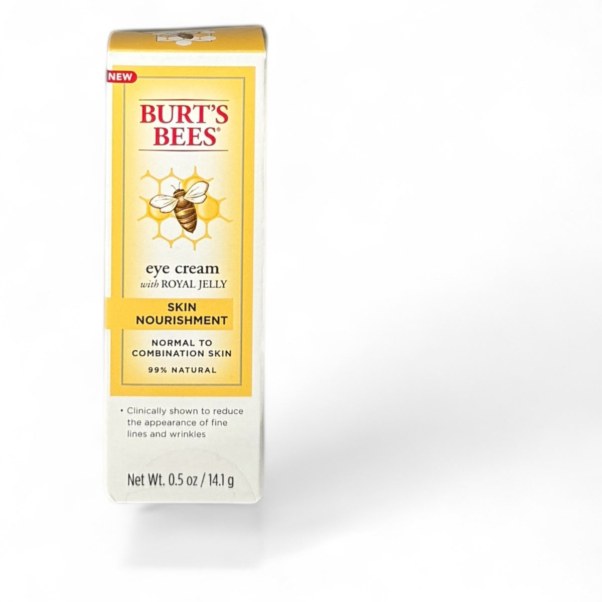 Natural Eye Nourishment Cream with Royal Jelly - 0.5oz Tube, Gentle Moisturizer