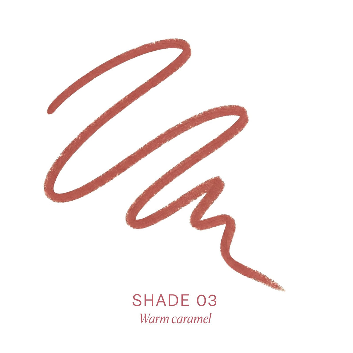 Lip Liner Pencil - Long Lasting Waterproof & Smudge-Proof, Shade 03 Warm Caramel