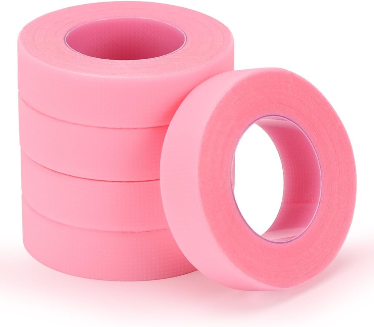 Breathable Pink Lash Tape Rolls - 5 Pack, 9 Meter/10 Yard for Eyelash Extensions