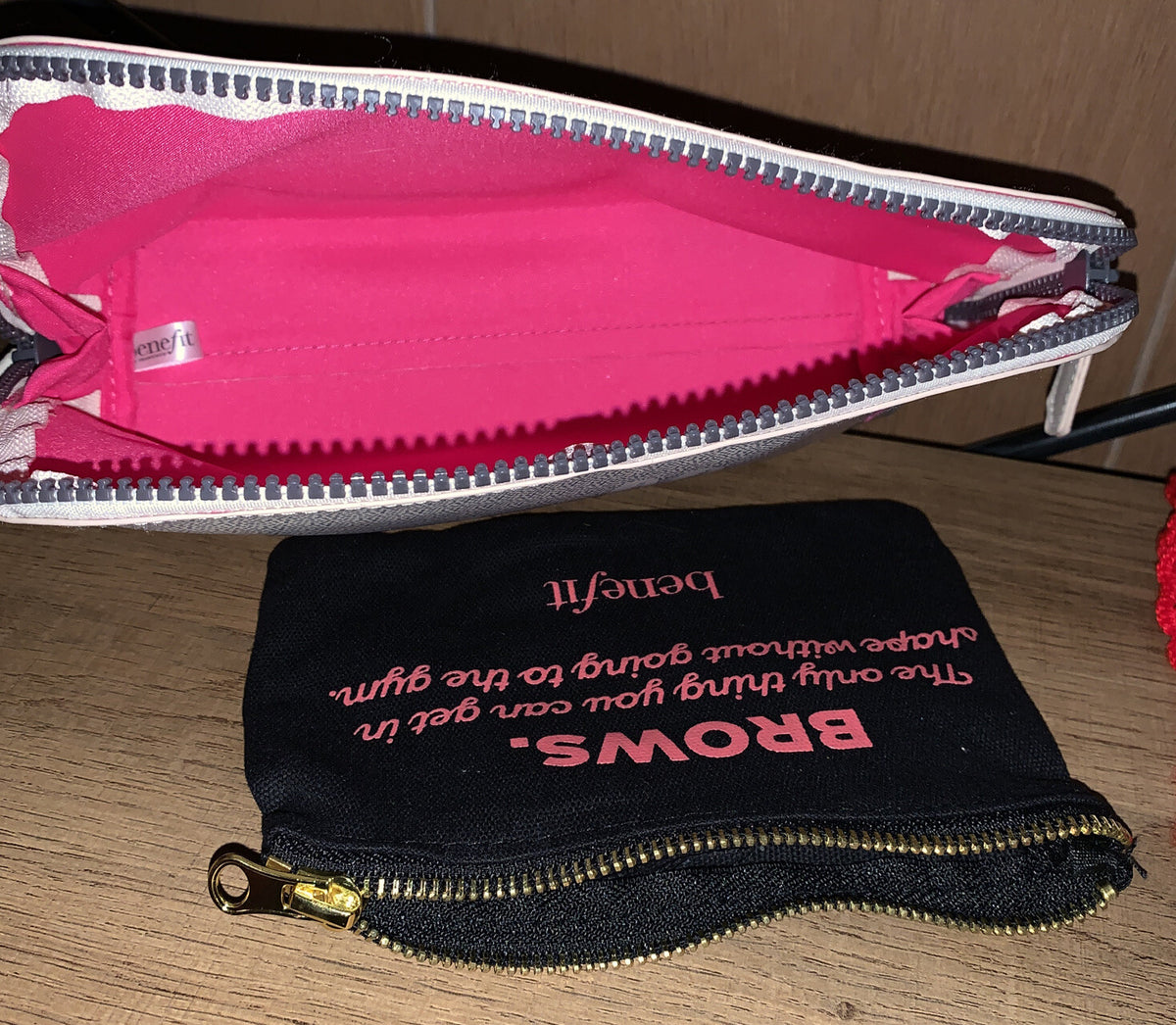 Makeup Cosmetic Bag Duo Set - Benefit Hello Gorgeous & Brows