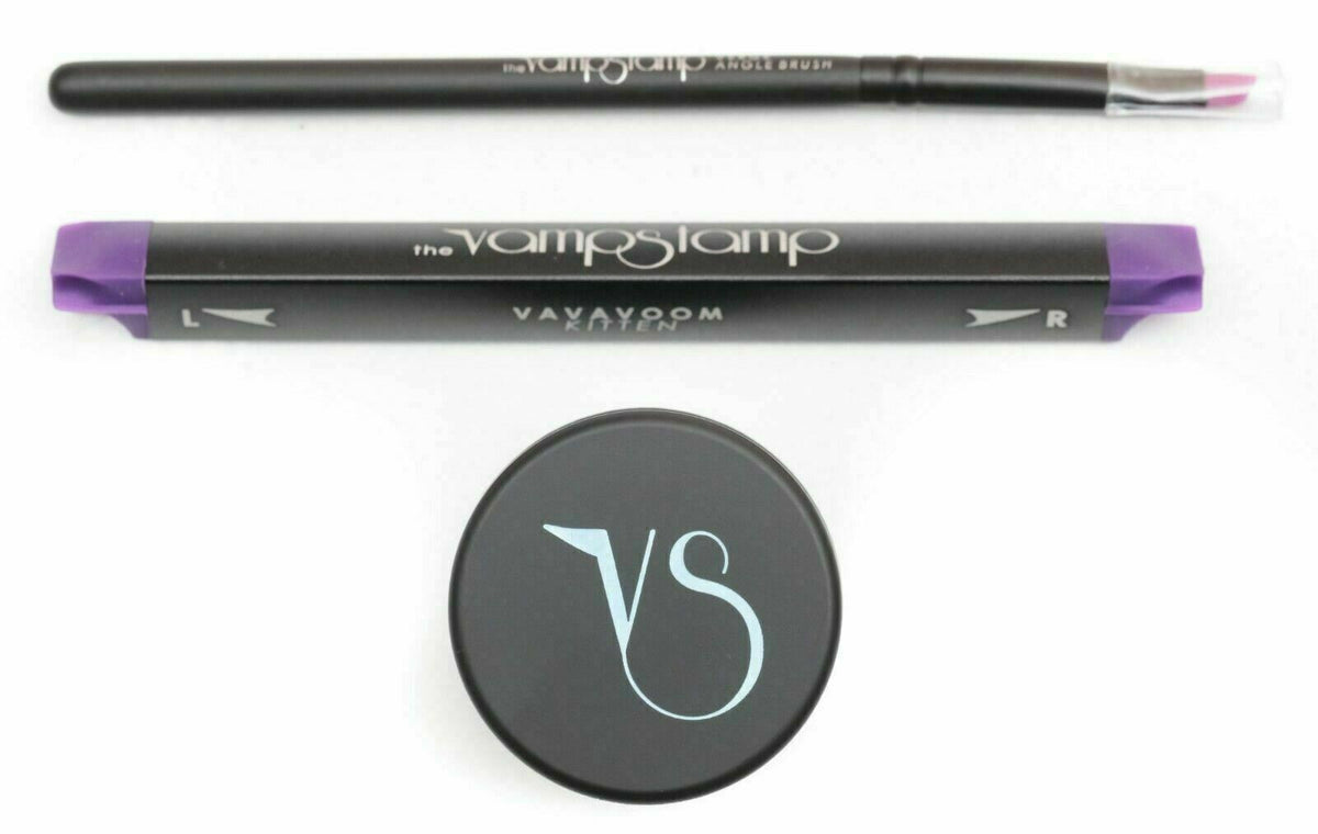 Eyeliner Stamp Kit - Winged Liner Stamp & Brush Set for Perfect Cat Eye