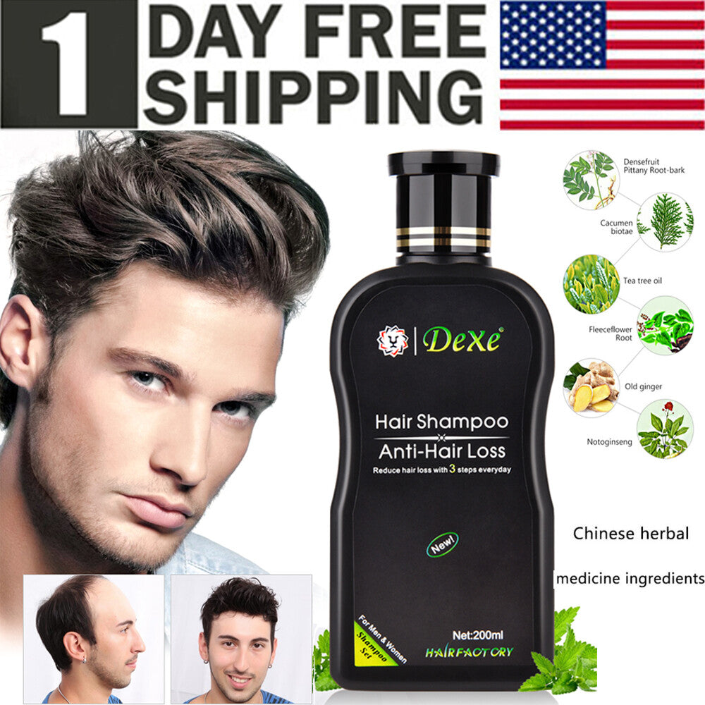 Anti-Hair Loss Shampoo 200ml - Herbal Treatment for Men & Women