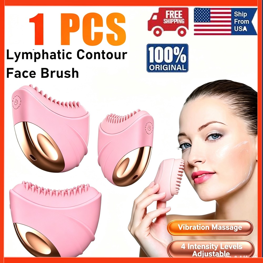 Lymphatic Face Brush Heated Vibrating Massager for Face & Body Sculpting