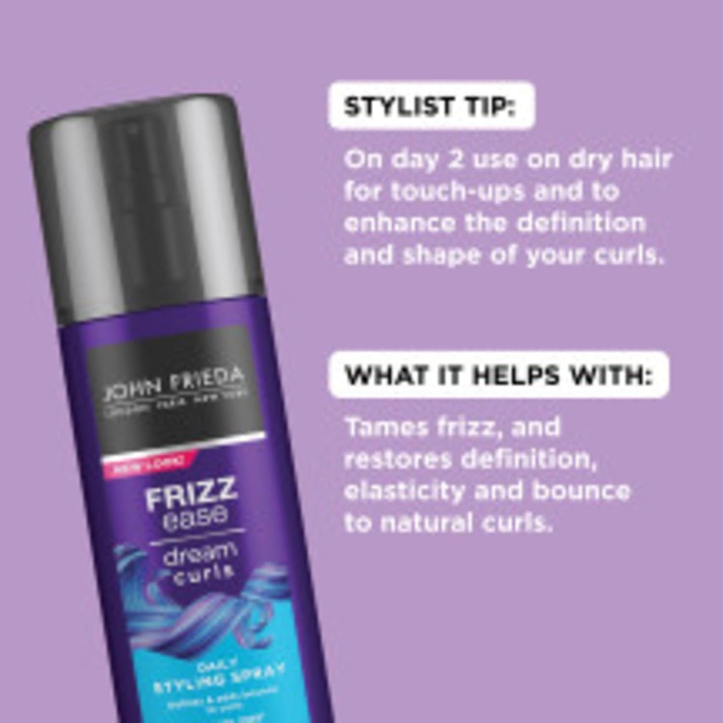 Curl Enhancing Hair Spray for Frizz Control and Shine - 6.7 oz Lightweight Formula