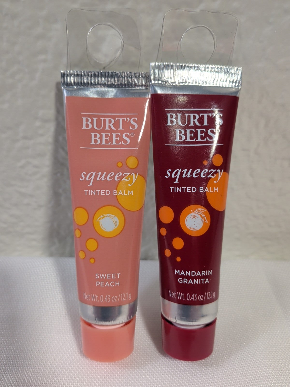 Tinted Lip Balm Set - Mandarin Granita & Sweet Peach, 2 Pack