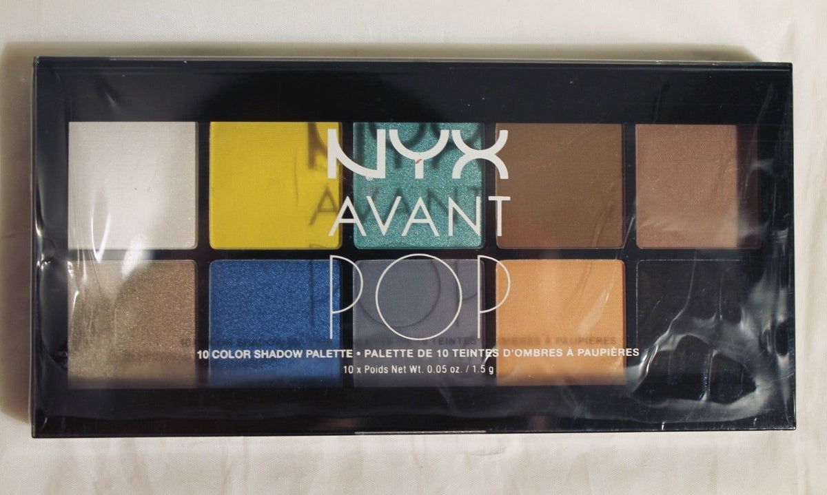 NYX Avant Pop 10-Color Eye Shadow Palette Surreal My Heart - Brand New
