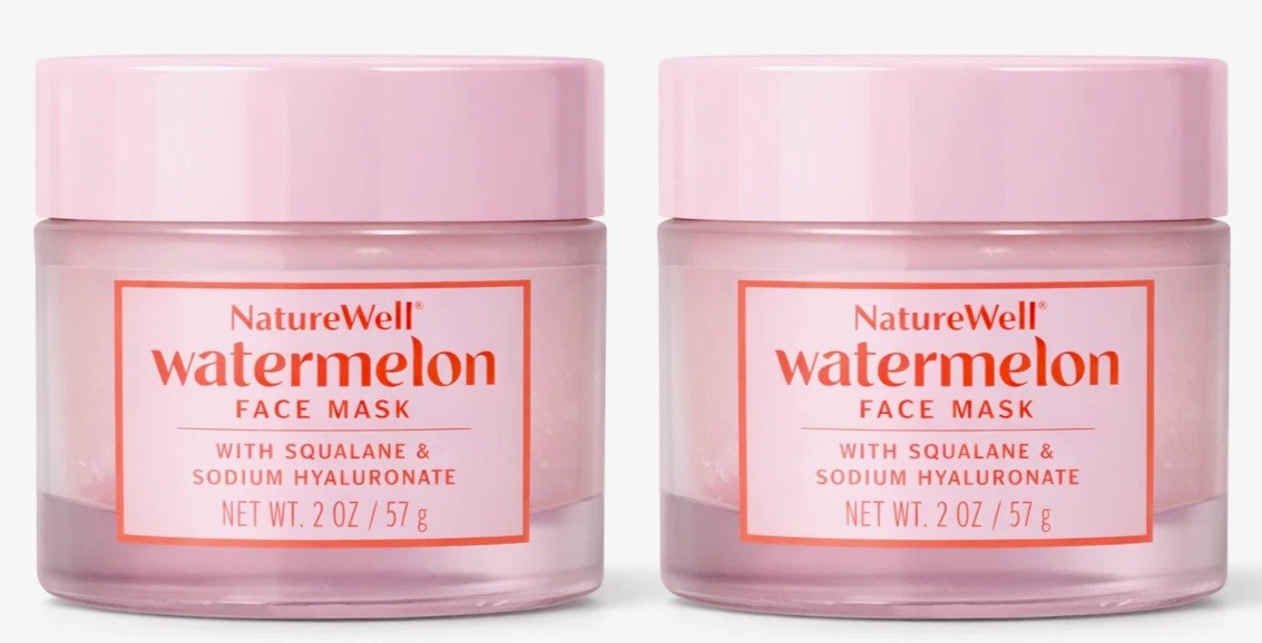 Watermelon & Squalane Hydrating Face Mask, 2 Pack