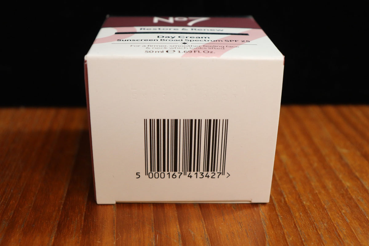 Restore & Renew Day Cream SPF 25 - No7 50ml Skin Firming Moisturizer