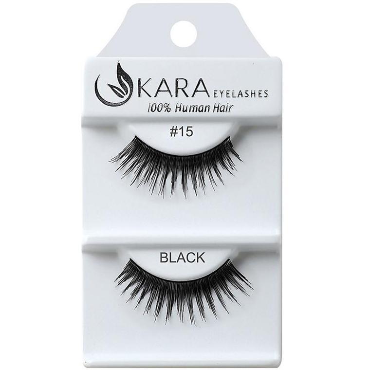 6 Pairs 100% Human Hair False Eyelashes - Kara Assorted Styles
