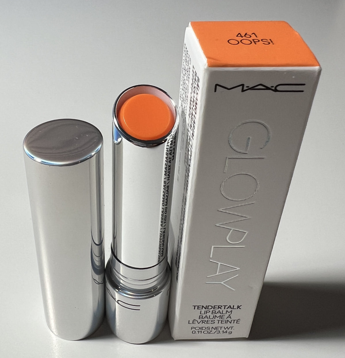 MAC Glow Play Tendertalk Lip Balm Oops! Shade - Hydrating Shade-Shifting Lip Care
