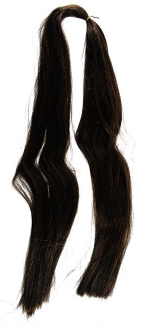 Women's Wavy Synthetic Hair Extension - 24 Inch Dark Brown, Tangle-Free & Heat-Resistant