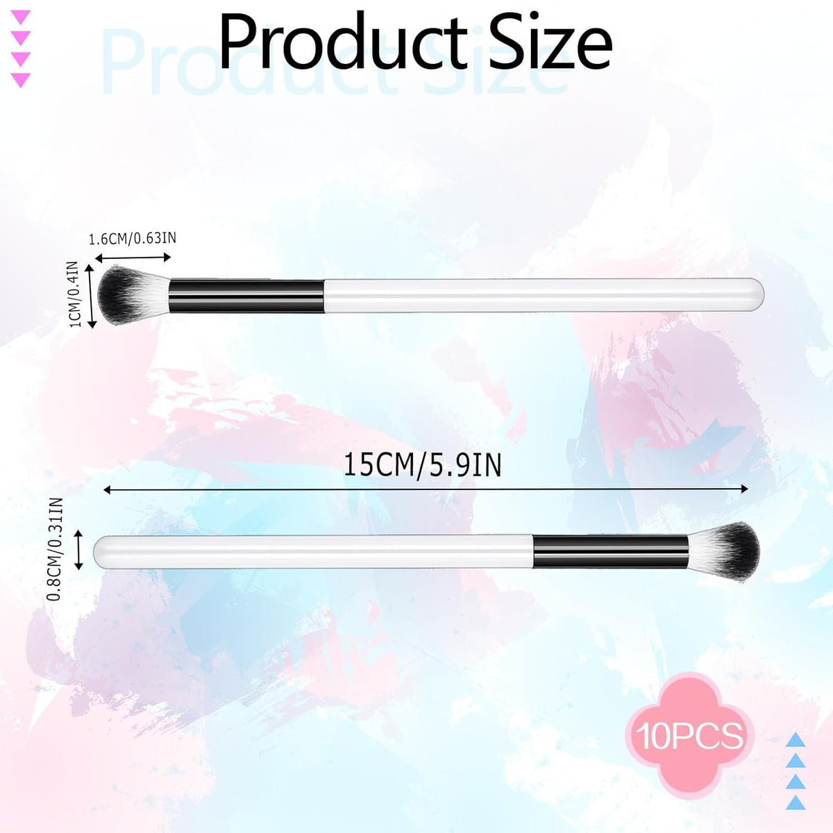 Lash Extension Cleaning Brushes Set - 10 White Eyelash Shampoo Wash Tools