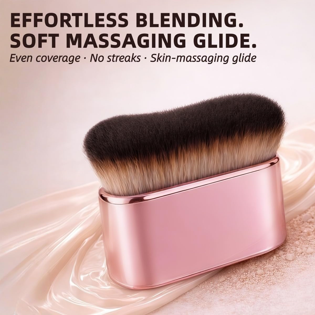 Self Tanner Brush - Large Kabuki Makeup Brush for Face & Body, Vegan