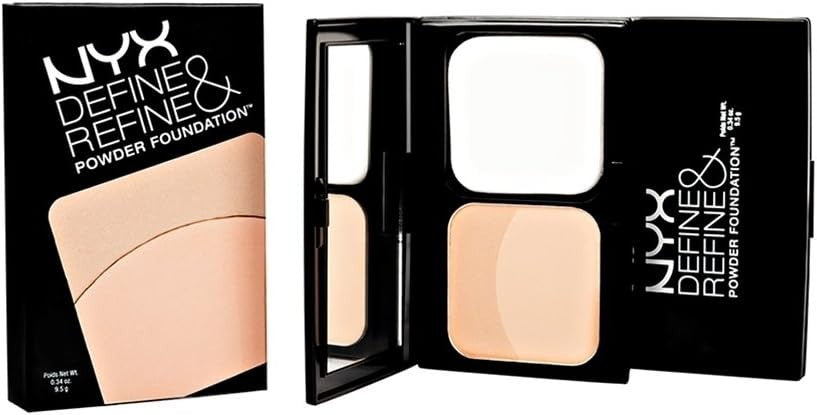 NYX Define & Refine Powder Foundation - Golden, Face Makeup, Flawless Finish