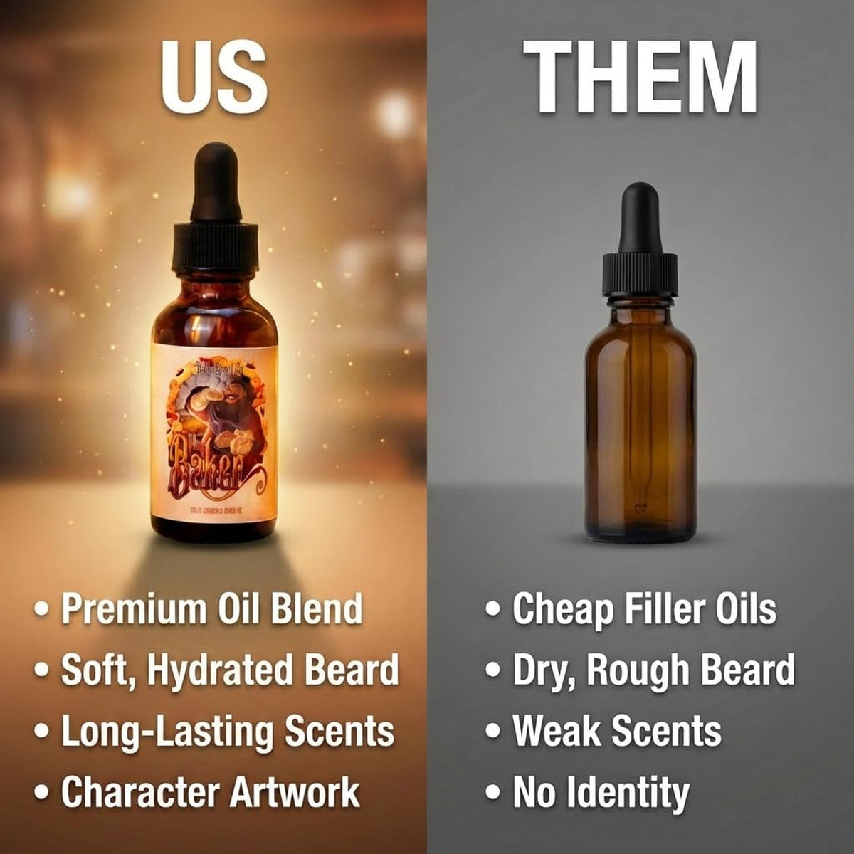 Men's Beard Oil with Jojoba, Argan & Vitamin E - Softening & Nourishing, 1 Fl Oz