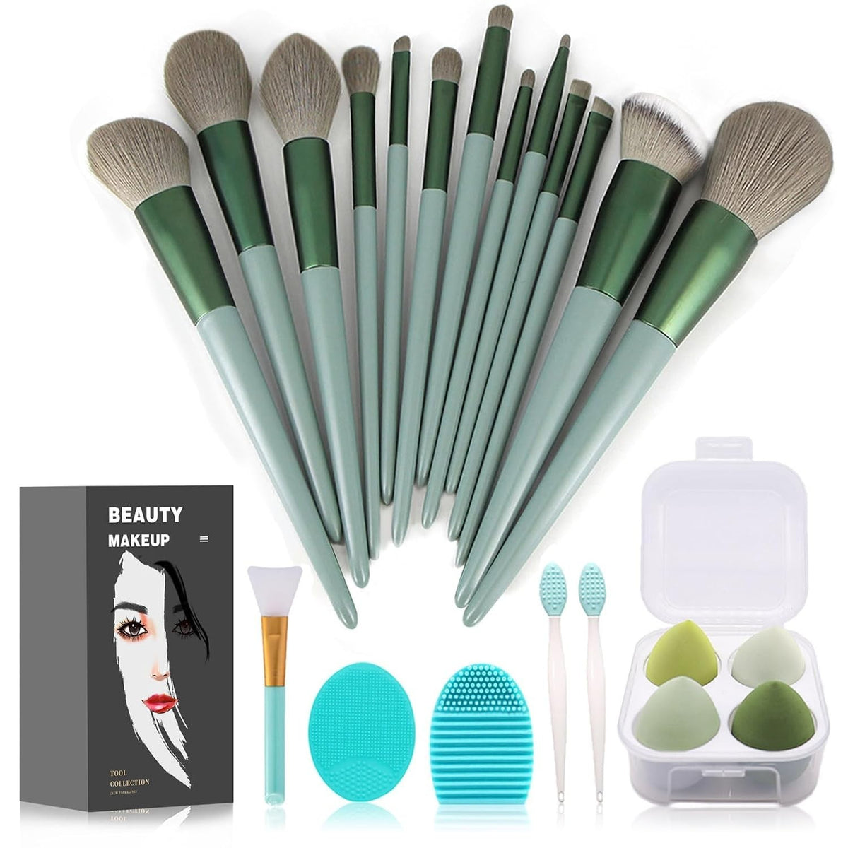 Professional Makeup Brush Set with Storage Bag - 22-Piece Beauty Kit
