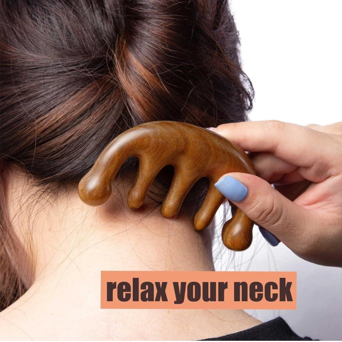 Sandalwood Scalp Massage Comb 2-Pack for Hair Growth & Relaxation