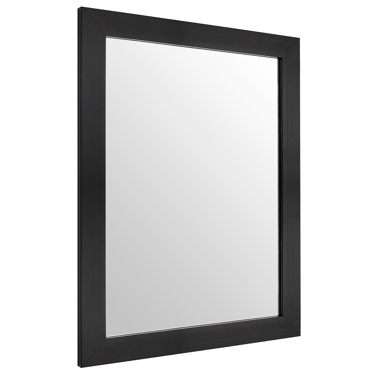 Rectangular Wall Mirror 12x16 Inches Black Modern Home Decor