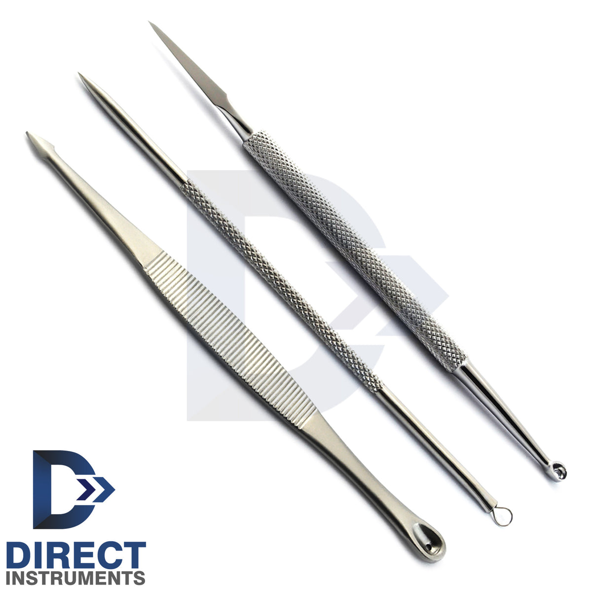 Manual Blackhead Remover Comedone Acne Pimple Blemish Extractors 3 Pack