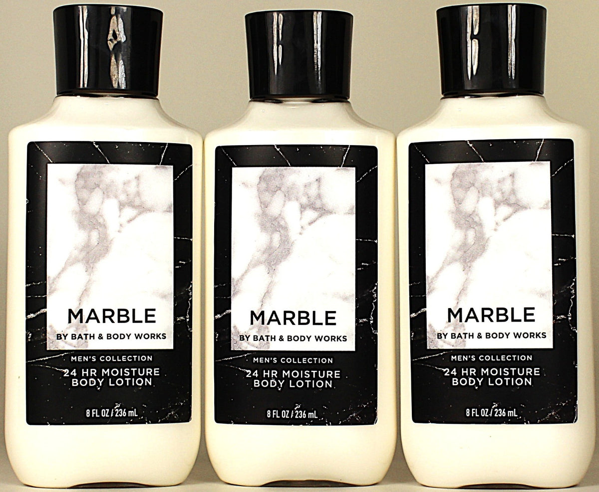 Marble Body Lotion Moisturizer 8oz - Set of 3