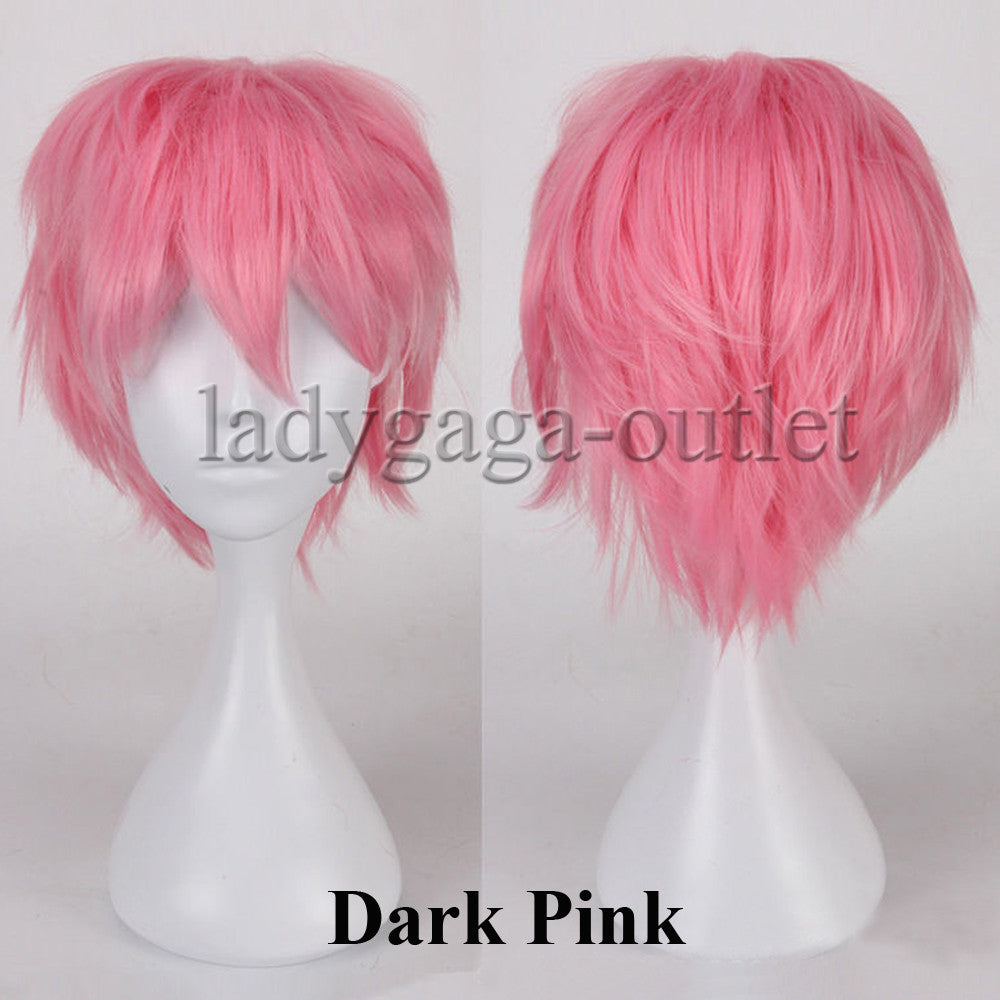Unisex Short Pixie Wig for Cosplay and Costume Parties - Synthetic Hair