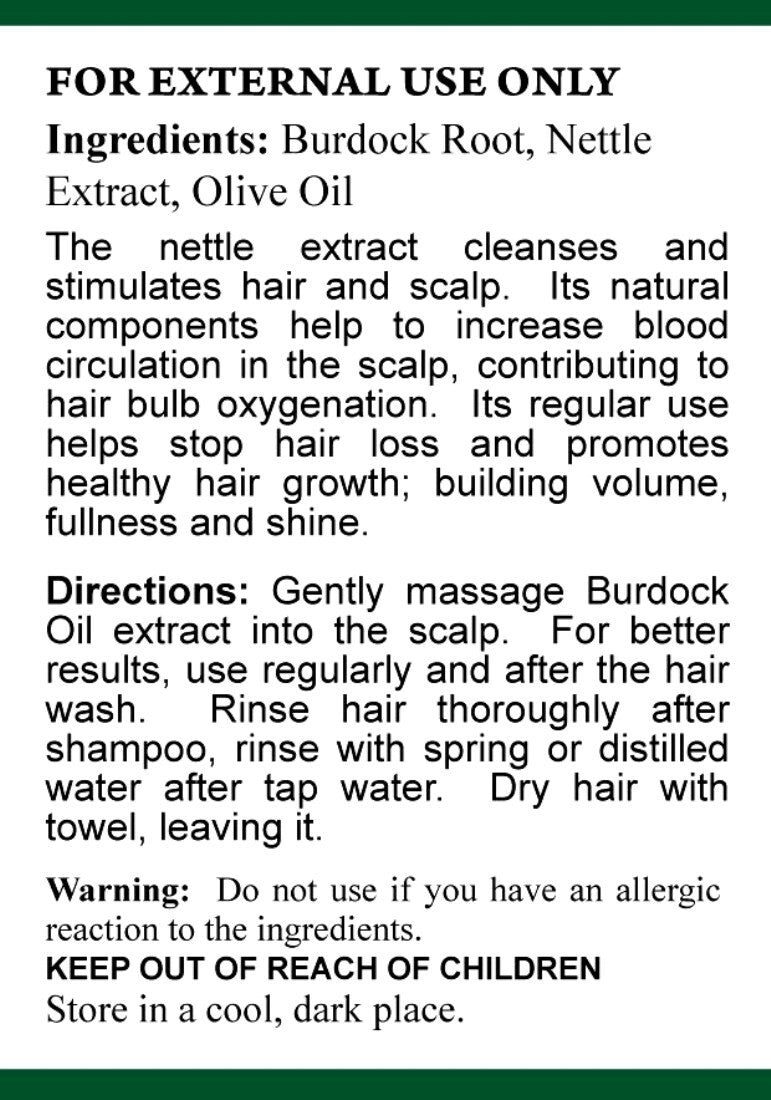 Burdock Oil with Nettle Hair Treatment 120 ml