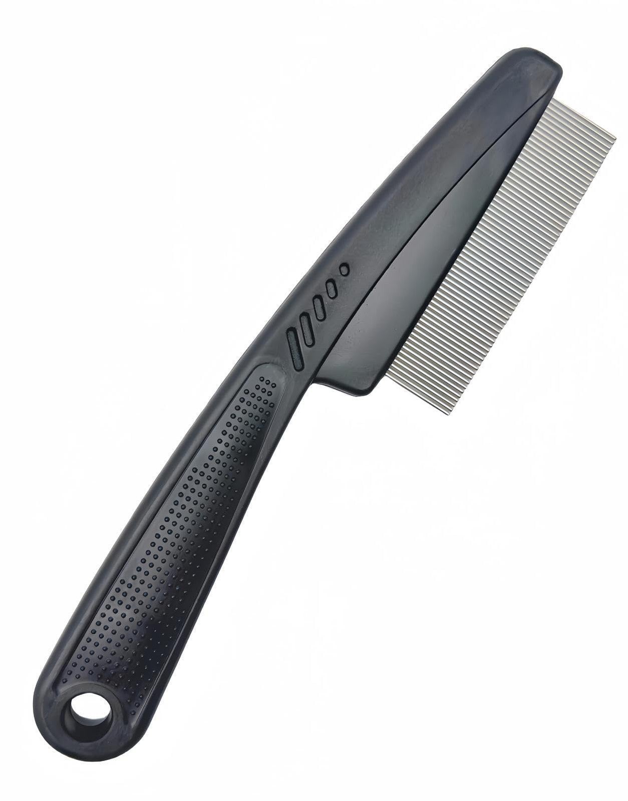Stainless Steel Dandruff Comb for Scalp Hair Flake Removal - Fine Tooth, Portable, Anti-slip Grip