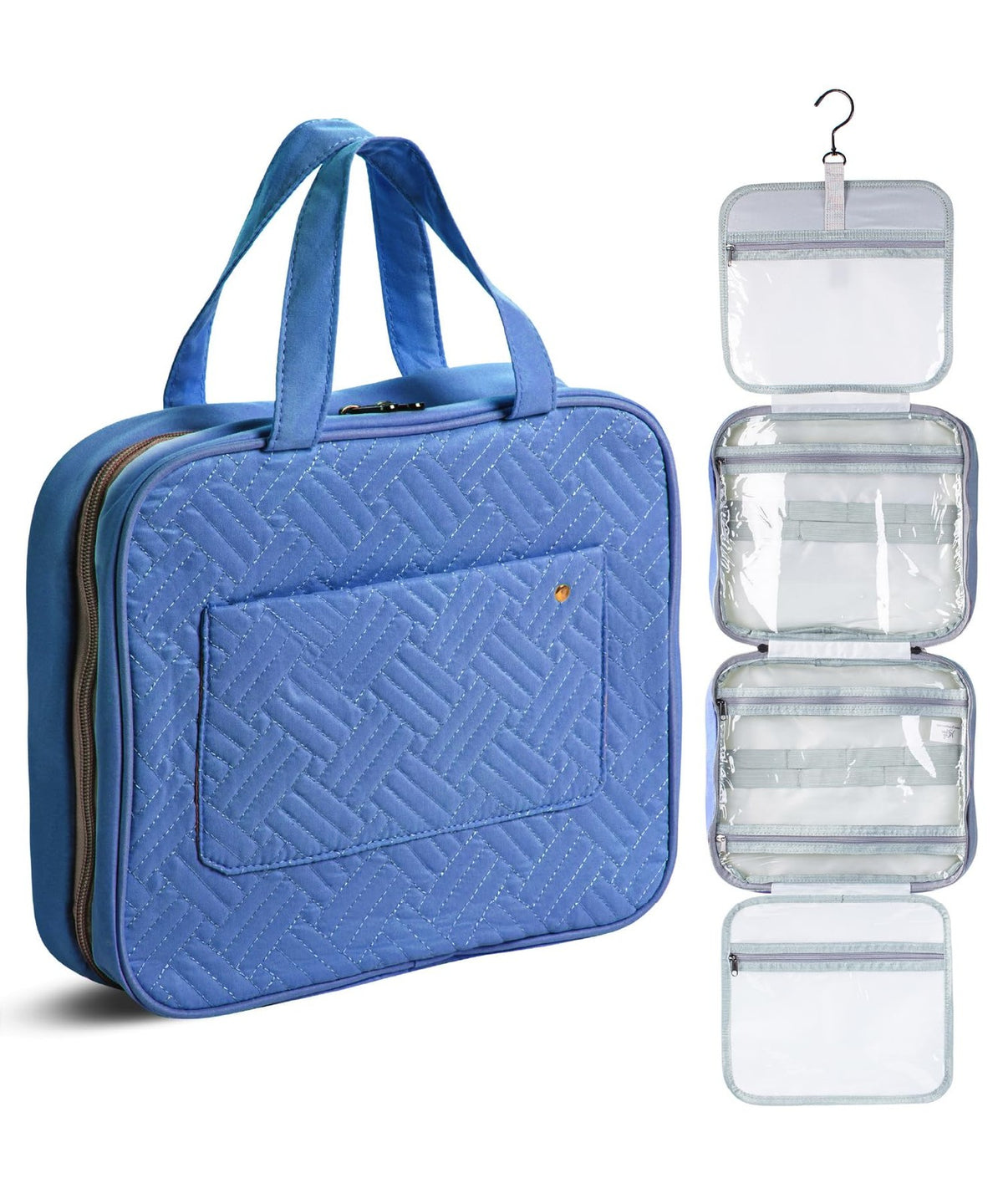 Travel Toiletry Bag Organizer Water-Resistant Hanging Cosmetic Case