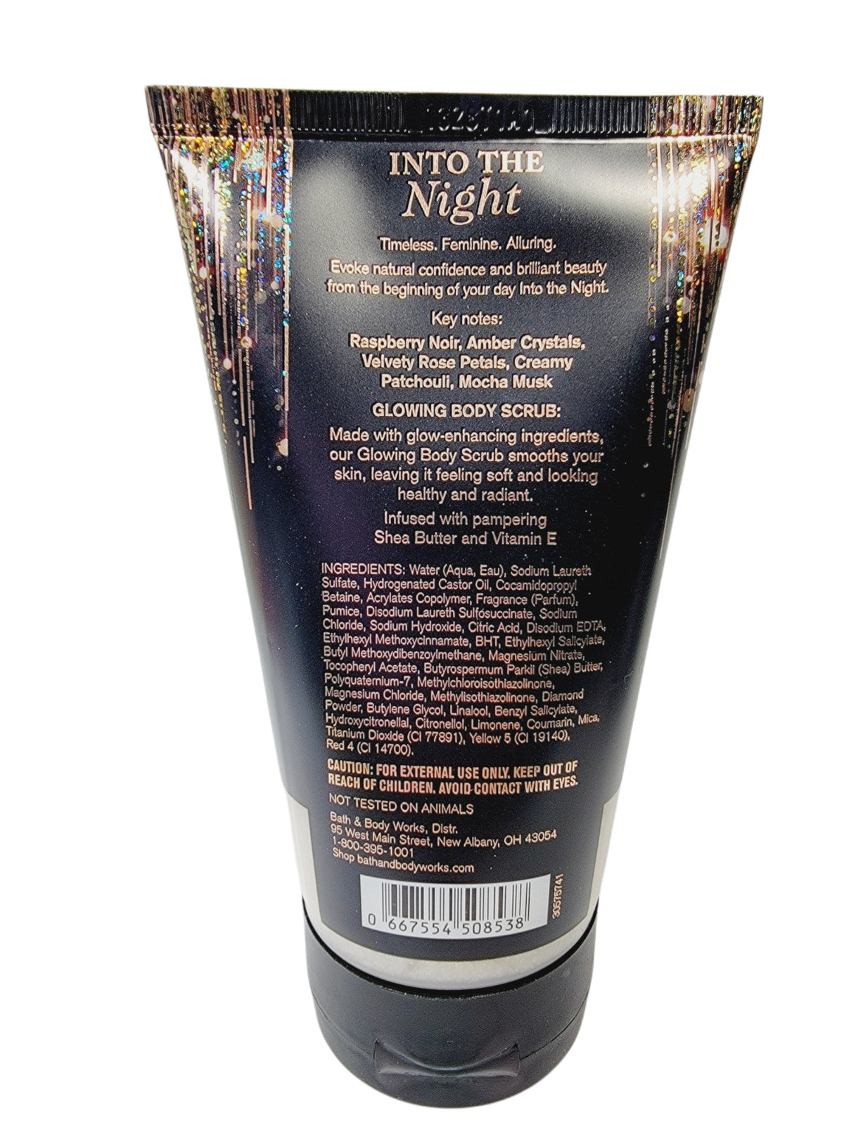 Bath & Body Works INTO THE NIGHT Fragrance Glowing Scrub 8 oz NEW