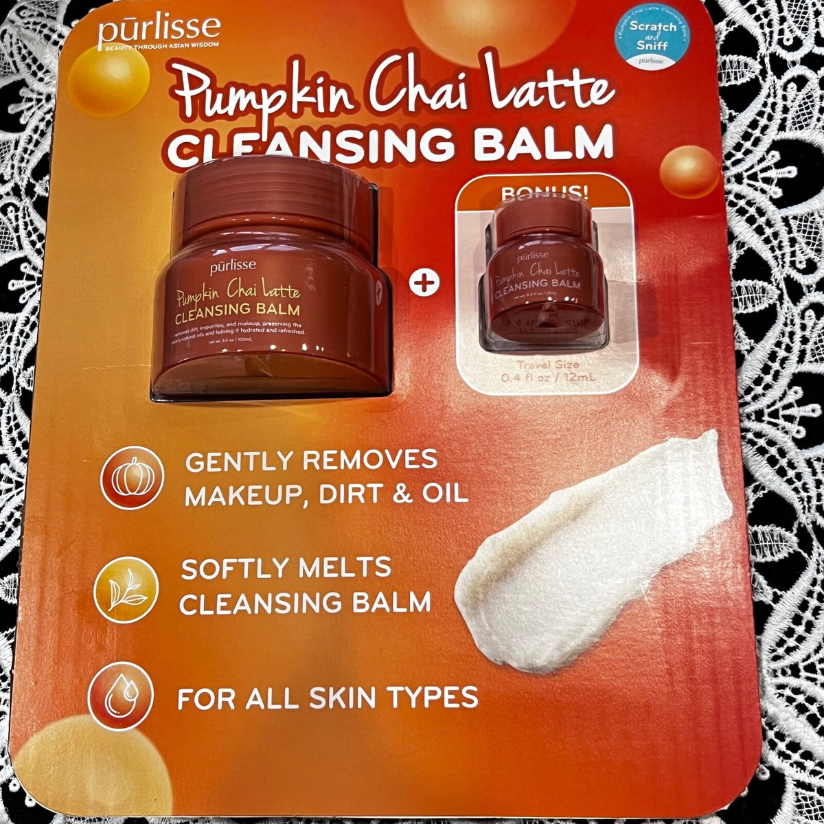 Pumpkin Chai Latte Cleansing Balm Makeup Remover 3.4 oz - Travel Size