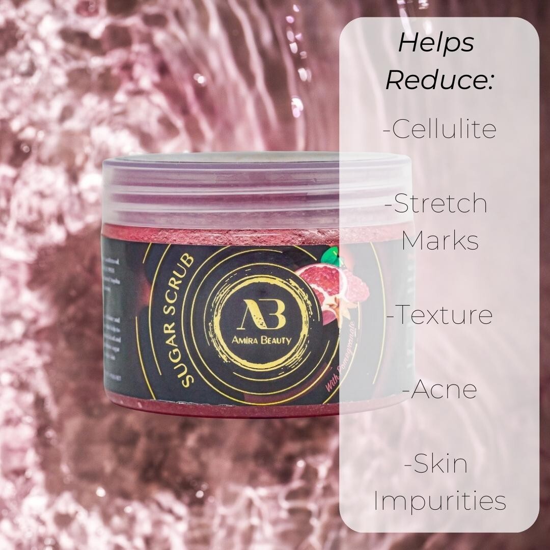 Exfoliating Body Scrub Polish Cellulite Exfoliator, Stretch Marks