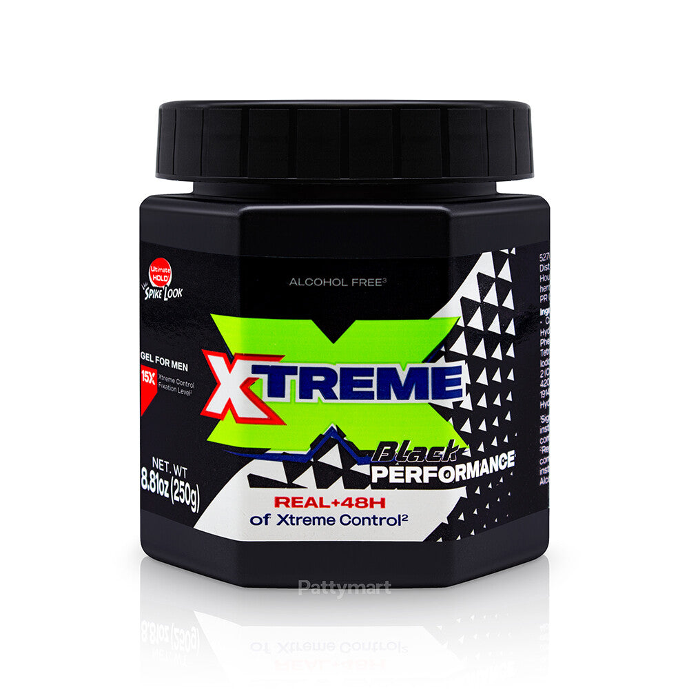 Extreme Hold Hair Gel for Men - 8.8oz, Residue-Free, Alcohol-Free