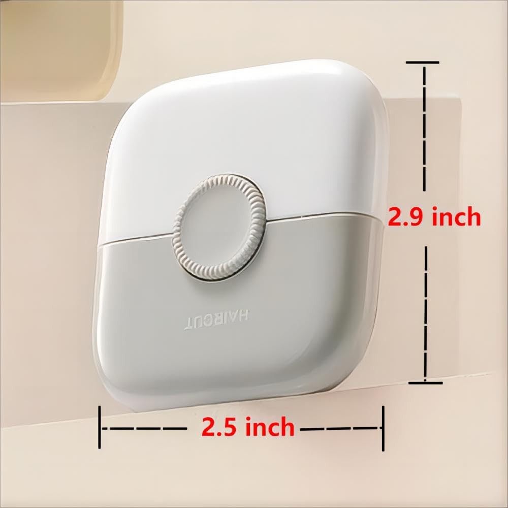 2-in-1 Manual Hair Trimmer with 10 Replacement Blades and Razor Comb - White