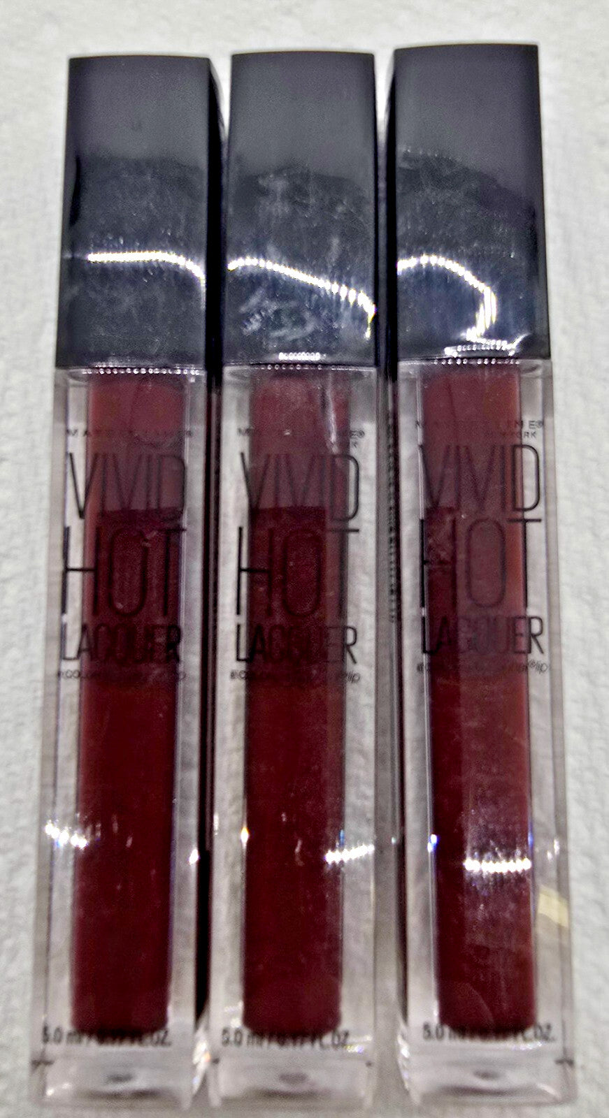 Liquid Lipstick Bundle - Maybelline Vivid Hot Laquer #55 Retro 3-Pack