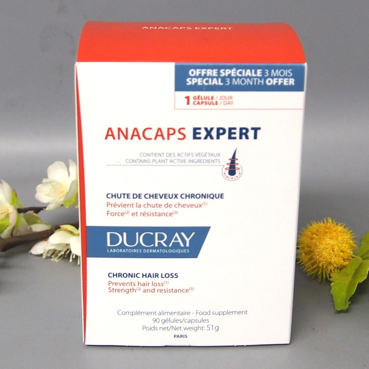 Ducray Anacaps Expert Hair Loss Treatment - 90 Capsules