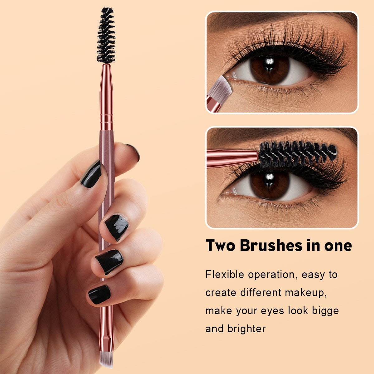 25-Piece Makeup Brush Set for Face & Eyes - Professional Cosmetic Tools